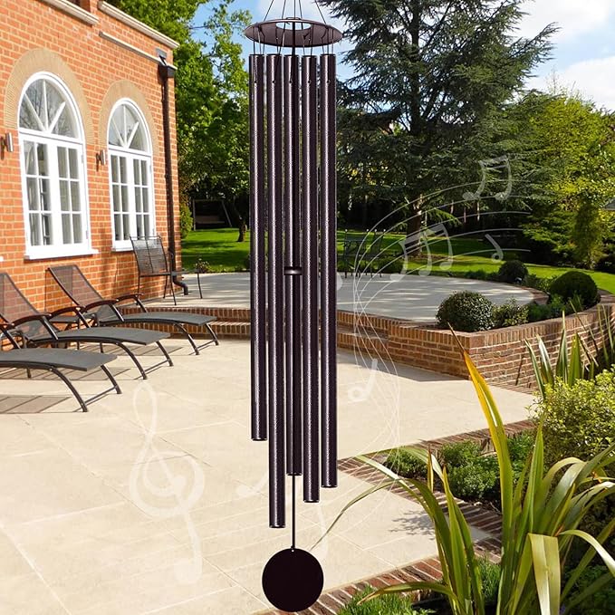 65" Extra Large Wind Chimes for Outside Deep Tone,Big WindChimes for Outdoor Porch Garden Patio Balcony Decor, Deep Tone Wind Chimes (Bronze)