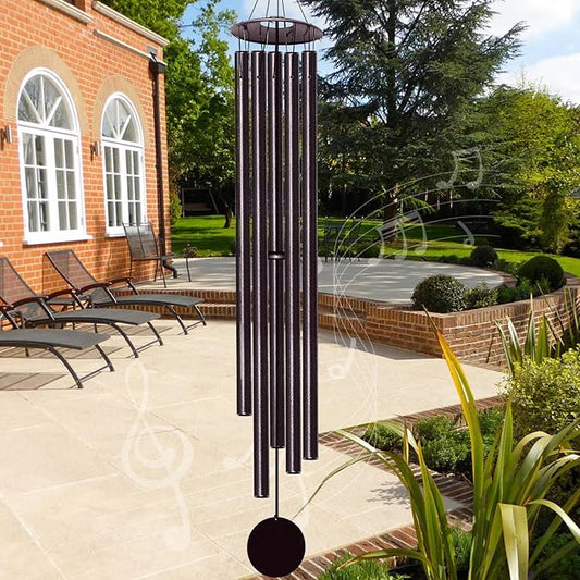 65" Extra Large Wind Chimes for Outside Deep Tone,Big WindChimes for Outdoor Porch Garden Patio Balcony Decor, Deep Tone Wind Chimes (Bronze)