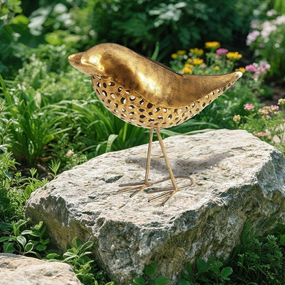YOSION Solar Garden Bird Lights, 2-Pack Metal Decorative Figurines, Outdoor Path Lighting for Yard and Patio