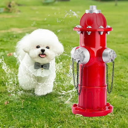 Realistic Resin Fire Hydrant Statue for Potty Training Dogs - Dog Fire Hydrant Pee Post, Weather-Resistant Garden Decor,Outdoor Garden & Lawn Ornament (Only Suitable for Small Dogs;13.1In)