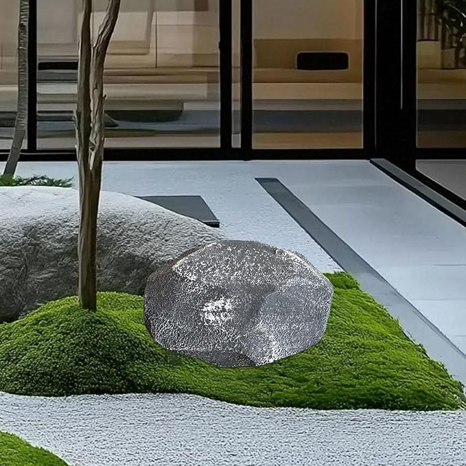 Baoblaze Fake Rock Landscape Decoration Photo Ornaments Landscaping Lightweight Faux Stone Sculpture Realistic for Porch Yard Garden, 30x22x19cm