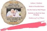 Spoontiques - Garden Décor - If Tears Could Build A Stairway with Picture Memorial Stepping Stone - Decorative Stone for Garden
