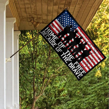 AVOIN colorlife Memorial Day Patriotic House Flag 3x5 FT Double Sided, Veteran USA flag 4th of July Independence Day Large Banner Yard Outdoor Flag