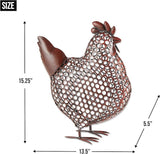 Accent Plus Chicken Wire Chicken Sculpture