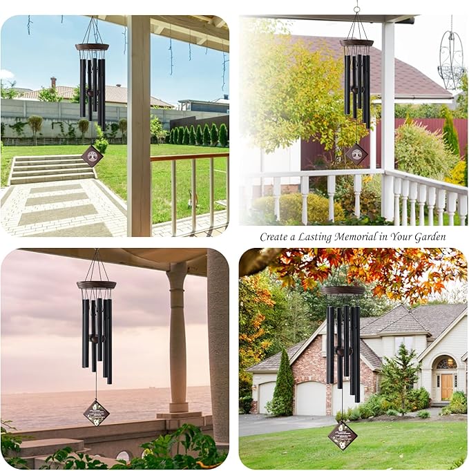 ASTARIN Wind Chimes for Outside, Memorial Wind Chimes Sympathy Wind Chimes for Loss of Loved One Tree of Life Memorial Wind Chime Bereavement Condolence Gifts for Loss of Mother Father Husband