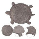 POPETPOP Cast Iron Stepping Stone for Garden Pathway Decorative Outdoor Lawn Paver Sturdy 12 Tortoise Shape for Walkways Vintage Style Garden Accessory