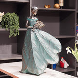Guichifun Fairy Statue Collection Home Decoration - 22IN Leaf Angel Girls Resin Large Home Decor for Outside or Inside Rustic Garden Outdoor Yard Fantasy Figurines Gift 13.75 x 8.75 x 22 Inch