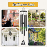Memorial Gifts for Loss of Sister, 25''Memorial Wind Chimes of Sympathy Gifts for Loss of Sister,Condolence/Bereavement/Remembrance Gift,Windchimes in Memory,Funeral Decor for Garden Outside,Black