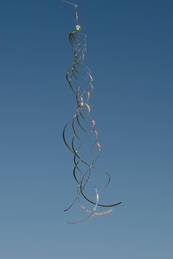 In the Breeze Mylar Spinner Silver Turbulance — 36" Long