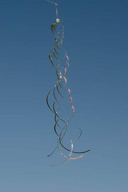 In the Breeze Mylar Spinner Silver Turbulance — 36" Long