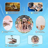 5 Pack 8 Inch Sublimation Wind Spinner Blanks Aluminum Metal Wind Spinners Sublimation Blanks 8 Inch for Indoor and Outdoor Ornaments