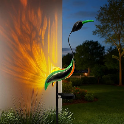 Solar Garden Statue Crane Yard Art Sculptures, Metal Heron Statues Outdoor for Patio Yard Lawn Porch Decorations, Garden Decor for Outside, House Warming Gifts - Mom Birthday Gifts