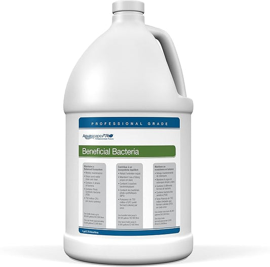 Aquascape 30406 AquascapePRO Beneficial Bacteria Liquid Treatment for Pond Water Feature Waterfall Stream, 1 Gallon