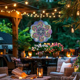Mandala Gifts for Mom, Moms Wind Spinners, Mother's Day Best Gift for Mom, Mother Birthday Gift from Daughter Son, Love Reminder Gifts for Mother's Day, Garden Decor Gifts for Outside,Purple,12in