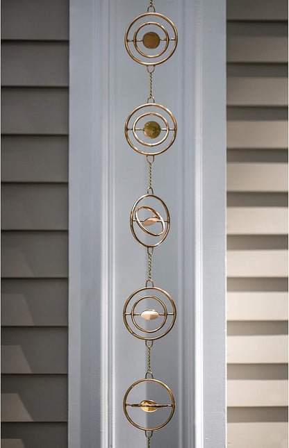 Good Directions 472P-8 Stelllar Rain Chain 8-1/2 Feet Long, 13 Large Figures, 100% Pure Copper