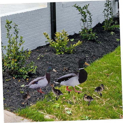 Garden Stake Decoration Ground Insert Lifelike Acrylic Stakes 6pcs Duck for Backyard