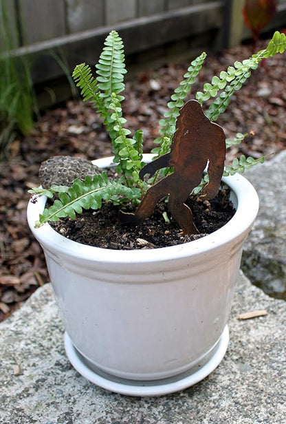 Bigfoot Walking Spike (Small Flowerpot Spike) - Lawn and Garden Ornament - Bigfoot/Sasquatch/Yeti Gift - Made and Manufactured in USA