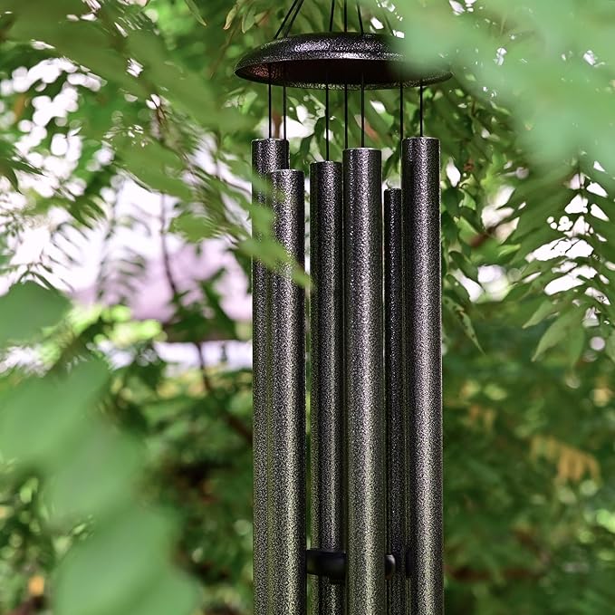 Vanquer Wind Chimes for Outside Deep Tone - 48'' Wind Chimes Outdoor Clearance, Deep Tone, Windchimes Outdoors, Memorial, Sympathy Gifts, Patio Yard, Home Décor (48" Grey)