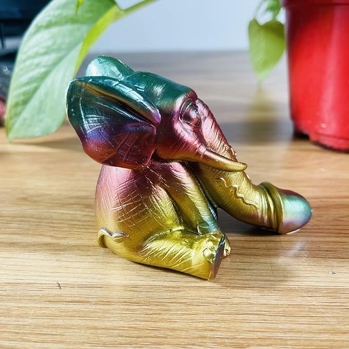 Evil Penis Outdoor Garden Statues, Funny of Tortoise Sculptures Yard Decorations Lawn Ornaments Decor Inappropriate Weird Gifts for Women Housewarming Mother's Day (Elephant)