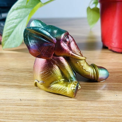 Evil Penis Outdoor Garden Statues, Funny of Tortoise Sculptures Yard Decorations Lawn Ornaments Decor Inappropriate Weird Gifts for Women Housewarming Mother's Day (Elephant)