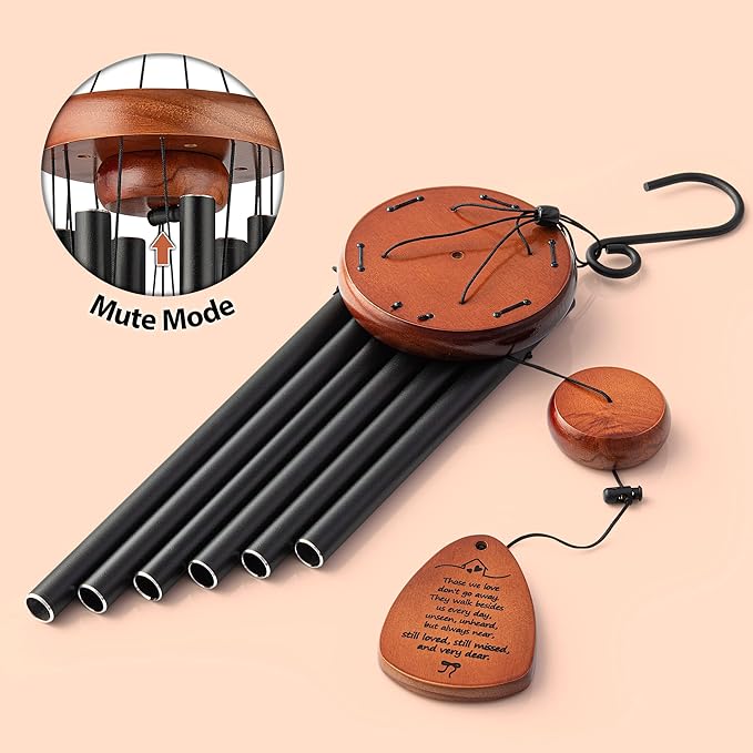 Sympathy Wind Chimes - Memorial Chimes for Loss of Loved One, Condolence Remembrance Gift in Memory of Mother Father, 32 Inch