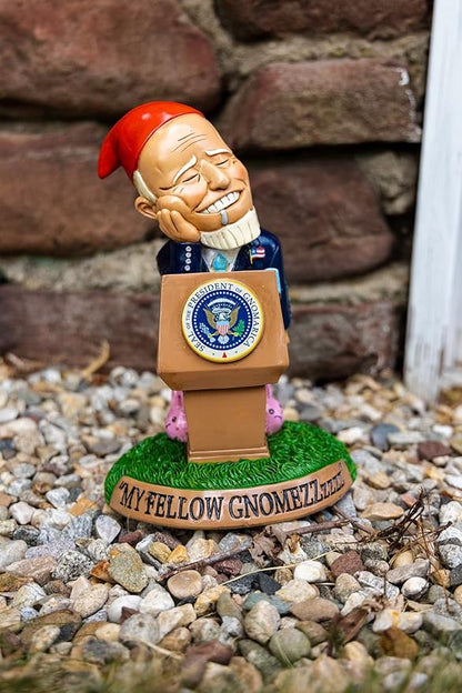 BigMouth Inc Sleepy Biden Garden Gnome Statue, Outdoor Lawn & Yard Figurine Sculpture Decorations, Funny Political Gag Gift