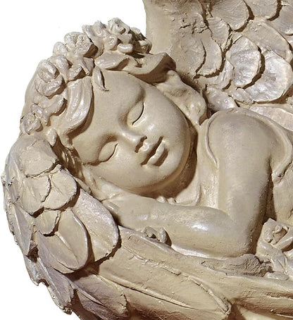 Touch of Class Sweet Dreams Cherub Sculpture Aged Stone