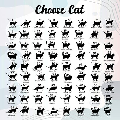 Personalized Cat Memorial Suncatcher Custom Name Shapes Pet Ornament Window Car Hanging Sympathy Gift for Loss of Cats Bereavement Keepsake Remembrance Gifts for Cat Lovers