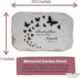 Memorial Stones for Loved Ones Outside - Memorial Garden Stones in Memory of Loved Ones Lost, Pet Memorial Stone, Garden Remembrance Stones - 10.5 x 7 x 0.5 inches, Waterproof Resin