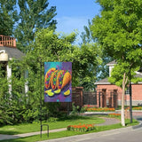 Colorful Tacos With Limes Garden Flag Double Sided Flags For Room Outside Yard Flag Outdoor Banner Wall Art Hanging 12.5"X18"