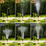 2.5W Upgraded Solar Bird Bath Fountain Pump, 7" Solar Powered Water Fountain with 6 Nozzles, for Bird Bath, Garden, Pond, Pool, Outdoor - Solar Water Pump for Birds & Decor