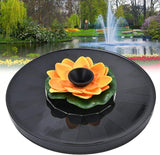 Milltrip Flower Solar Fountain, Floating Solar Powered Water Feature for Bird Bath, Garden Pond & Outdoor Decor (Orange)
