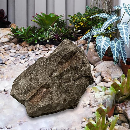 Baoblaze Imitation Rock Landscape Decoration Crafts Creative Decorative Versatile Natural Texture Realistic for Yard Patio Lawn Garden, 35x22x27cm