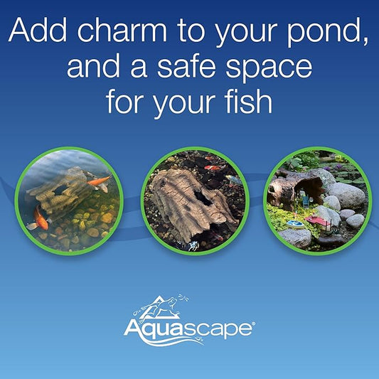 Aquascape Faux Log Fish Cave for Pond, Koi Predator Control | 78324