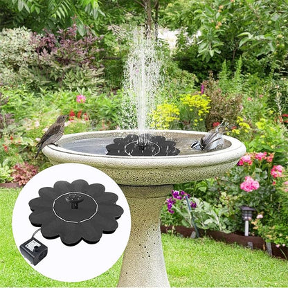 Bird Bath Solar Fountain | Solar Powered Fountain Pump,Waterfalls Outdoor Birdbath for Pool Pond Landscape Yard Patio Porch Deck Backyard