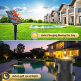 T-SUN Solar Pond Lights, 3-in-1 Warm White LED Submersible Light with 2 Light Modes, IP68 Waterproof Floating Underwater Lights for Outdoor Ponds, Garden Fountain, Decorative Aquascape