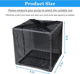 Pond Pump Filter, 5 Inch Anti-Clogging Pond Filter Bag Mesh Water Pump Barrier Bag Outdoor Pond Pump Filter Box Basket