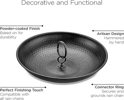 Large Aluminum Rain Chain Basin - by Good Directions