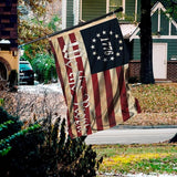 We The People 1776 Flag Double Sided 3 Layers 3x5 FT Outdoor Vintage American Betsy Ross 13 Star Constitution Flags Indoor Garden Decoration USA Flags
