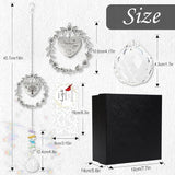 Rngmsi Memorial Gifts for Loss of Husband, Crystal Suncatcher Sympathy Gifts Ornament, Loss of Husband Bereavement Passing Away Sympathy Windows Hanging Remembrance Ornaments