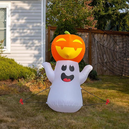Plastic Inflatable Stakes Set for Halloween Christmas Holiday Inflatables Garden Decorations, Include 12PCS Inflatable Tent Stakes, 12Pcs of Hooks, and 65.5 FT Rope
