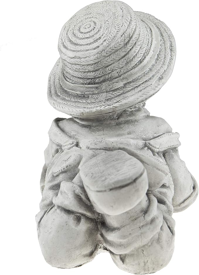 Boy with Book Resin Garden Statue | Outdoor Indoor Figurine Gift Decoration for Home Décor, Patio, Yard, and Garden