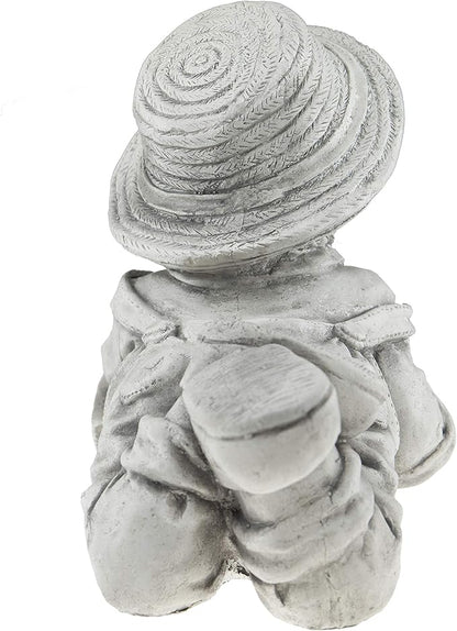 Boy with Book Resin Garden Statue | Outdoor Indoor Figurine Gift Decoration for Home Décor, Patio, Yard, and Garden