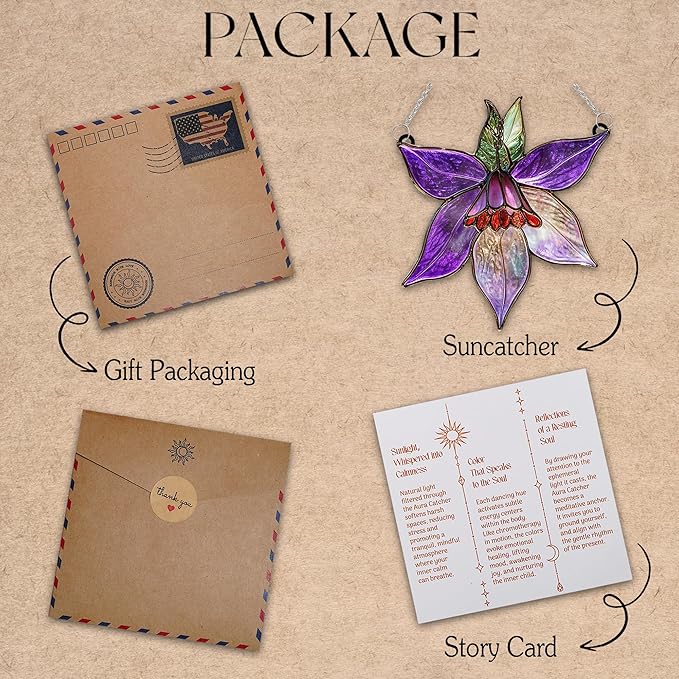 Clematis Flower Acrylic Suncatcher, Flower Suncatchers for Window Hangings, Stained Glass Effect Garden Decor, Gift for Mother's Day, Mom, Grandma, Wife, Women