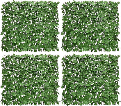 Expandable Fence Privacy Screen for Balcony Patio Outdoor,Decorative Faux Ivy Fencing Panel,Artificial Hedges