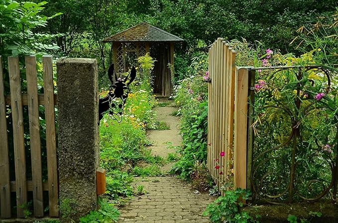 Farm Peeping Donkey Metal Art Garden Sculpture, Peeping Animals Metal Art for Garden Fence Decoration Outdoor Decoration for Farmhouse, Yard, Lawn (3)