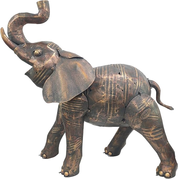 Zaer Ltd. 68.5" Tall Large Elephant Iron Garden Statue