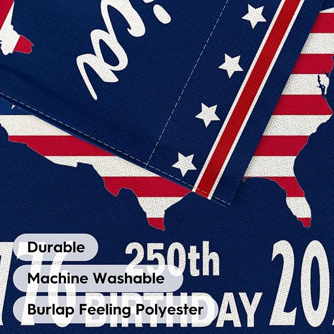 AVOIN colorlife 1776-2026 America 250th Anniversary Patriotic House Flag 28x40 Inch Double Sided Outside, 4th of July American 250 Years Yard Outdoor Decoration