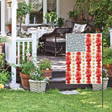 AVOIN colorlife Myosotis Poppy Memorial Day Garden Flag 12x18 Inch Double Sided Outside, Patriotic American Flag Yard Outdoor Decoration