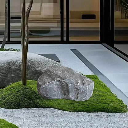 Baoblaze Fake Rock Landscape Decoration Photo Ornaments Landscaping Lightweight Faux Stone Sculpture Realistic for Porch Yard Garden, 40x22x18cm
